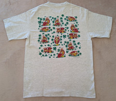 Vintage 1993 Risque Funny Ladybug Positions Four Leaf Clovers Shirt Coast Trends