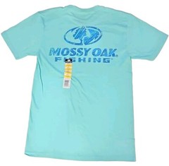 New Mossy Oak Fishing T-Shirt Outdoors Sportsman Celadon Men’s Size L (42-44)