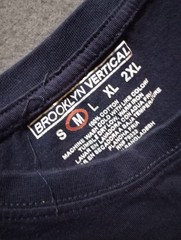 Vintage Y2K New York Fire Dpt Brooklyn Vertical Blue Long Sleeve TShirt Men’s M
