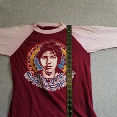 Vintage 80s Bruce Springsteen Shirt Mens Small Boss is Back Nebraska Tour Raglan