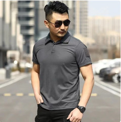 Men’s Tactical Polo T-Shirt Quick Dry Combat Short Sleeve Team Work Casual Shirt