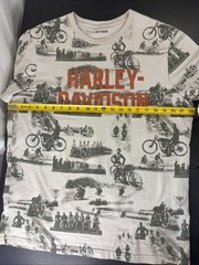 Harley Davidson T-Shirt Old Fashion Motorcycles Print Mens Large HD Harley Shirt