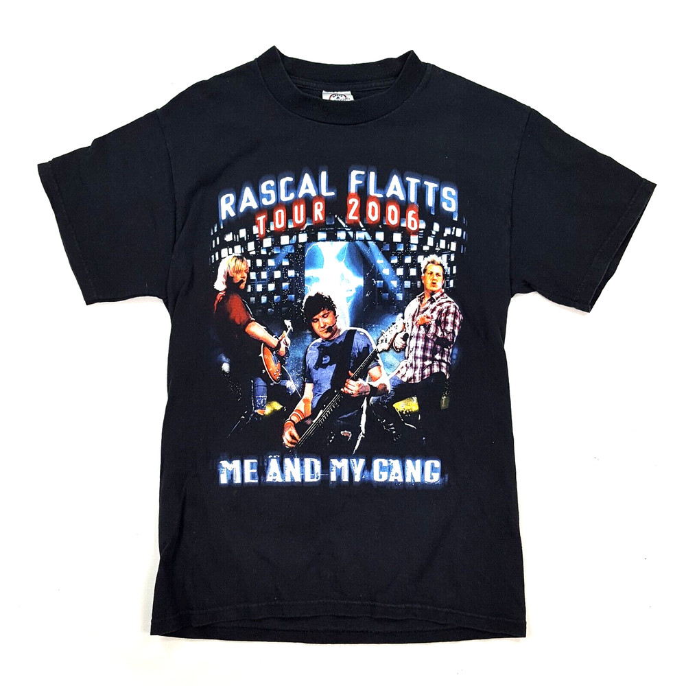 Rascal Flats 2006 Tour Size XS Country Music Rock Tour Band Y2K Retro T Shirt
