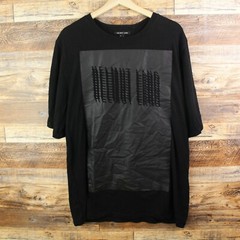 Helmut Lang T-shirt Size XL Black Short SleeveMens Crew Neck