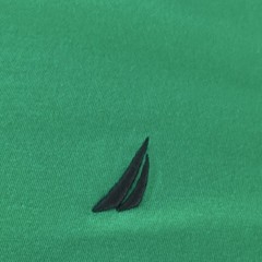 Nautica Men’s Green Crew Neck Short Sleeve Cotton Knit Solid Logo T-Shirt XL