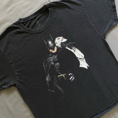 2010s Graphitti Batman & The Joker T Shirt Mens XL Black DC Comics Hanes