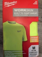 Milwaukee Workskin Lightweight Performance Shirt – Short Sleeve Hi Vis Yellow