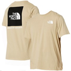 The North Face Mens Box NSE S/S Tee T-shirt – Gravel / TNF Black