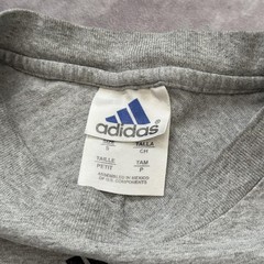 Vintage Adidas Athletic Dept Shirt Mens S Gray Logo Soccer Y2K