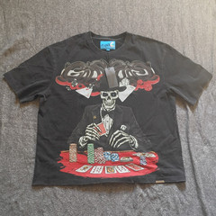 Godspeed Men’s XL Black Crewneck Short Sleeve Gambling Graphic Print T-Shirt