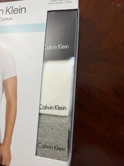 Calvin Klein Men’s Cotton Multipack V-Neck T-Shirts 3-Pack Black White Grey