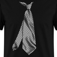 Stylish Geometric Pattern Tie Graphic Men’s T-Shirt