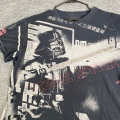 Marc Ecko Star Wars Darth Vader Shirt Mens XL Black y2k Cut & Sew Graphic Tee