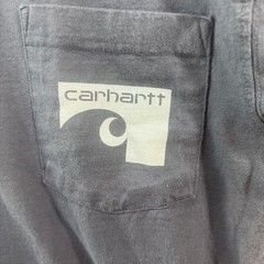 Carhartt Mens Relaxed Fit Pocket T-Shirt Navy Blue Graphic 1889 TK6148-M Small