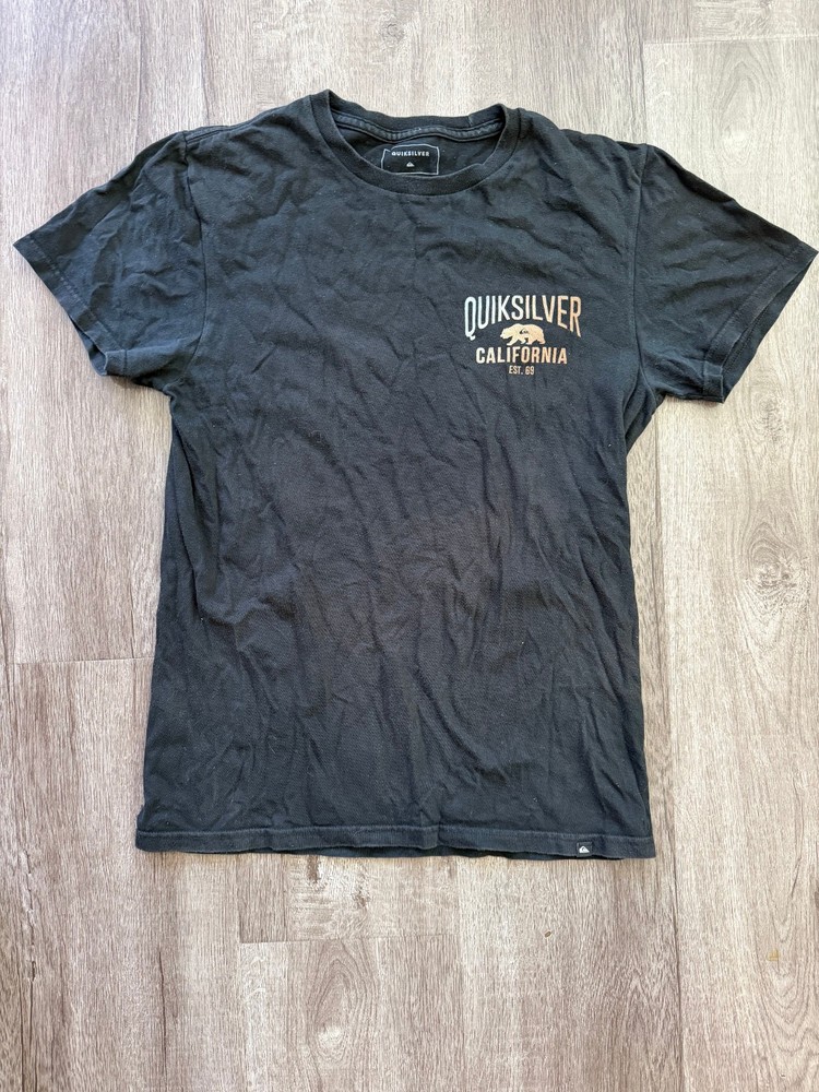 Quiksilver T-shirt Black Small Vintage