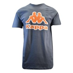 Kappa Men’s T-Shirt Sky Blue Abelo Orange Chest Logo S/S Tee (S05)