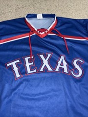 MLB Baseball Texas Rangers Lace Up SGA Hockey Jersey 8/26/2025 Size XL