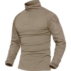 Men’s Outdoor Training Shirts Camping Hiking T-Shirt 1/4 Zip Long Sleeve Work US