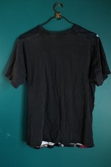 One Piece Anime Men’s Shirt Short Sleeve Black Satin Front XL