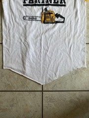 Vintage 1970’s 80’s Partner Chainsaws Workwear Sex Joke russel Ringer Tee Shirt