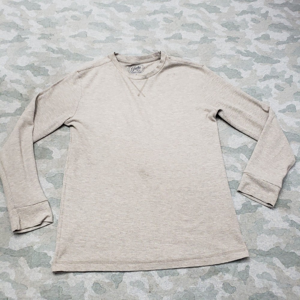 Jachs MFG Shirt Mens Large Gray Pullover Long Sleeve