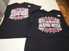 NWT LOT of 2 -1 M, 1 XL,St Louis Mardi Gras Short Sleeve T Shirts Black w Red