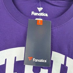 Fanatics TCU Horned Frogs Football T-Shirt Mens XL Purple NCAA Short Sleeve Tee