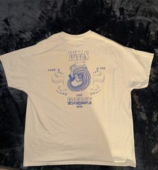Dravus Double-Sided Waves Sand Sea Energy Graphic Tee White Men’s XL