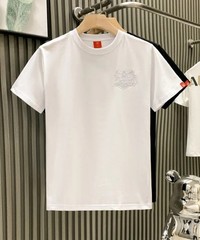 Men’s Luxury Embroidered Lion T-Shirt Short Sleeve Casual Slim Fit Crew Neck Top