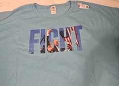 Donald Trump Fight Aquatic Blue 4XL T-Shirt 2024 Political Rally MAGA NWT