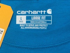 Carhartt Loose Fit Heavyweight Long-Sleeve Logo Sleeve Graphic T-Shirt TK0231-M