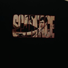 VTG SCARFACE 2XL The Roxx Tony Montana 90s Single Stitch Black Graphic T-Shirt