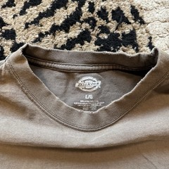 Dickies Shirt Mens L Brown Pocket Workwear Tee Short Sleeve Heavyweight Casual