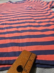 Polo Ralph Lauren Shirt Mens M Blue Pink Striped Preppy Pony Casual Pocket Tee