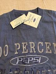NEW Vintage Pepsi Points 100 Percent Guaranteed Satisfaction T-Shirt /Size L/XL