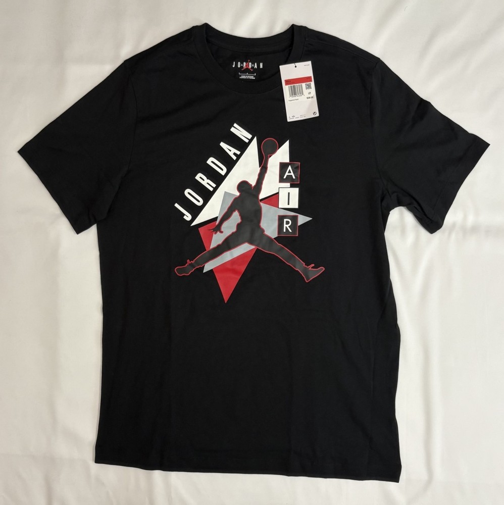 Nike Jordan Men’s Black T-Shirt Sz Large Jumpman Graphic Logo FD7031-010