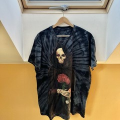 Kanye West Yeezus Tour T Shirt Tie Dye Grim Reaper Wireless Festival