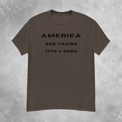 America 250th Anniversary T-Shirt Mens S-2XL (Neutral Color Pack)