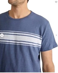 Marine Layer Vintage Heavy Slub Striped Tee Navy/Blue Stripe Size XL NWT $54