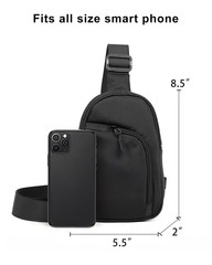 Small Crossbody Bag, Travel Sling Bag Waterproof Chest Purse For Women Men Li…
