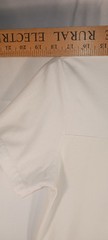 XRAY – Men’s Large – White/Lime Green V-Notch Short Sleeve Split Neck T-Shirt