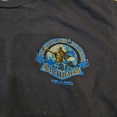 7.62 Design Apparel T Shirt Sz M Navy Military Neptune Shellbacks Streetwear