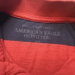 American Eagle Athletic Fit Men’s Small Blue and Red Short Sleeve Shirt