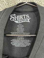 Shirts Happen Shirt Small Men Black Money Roll Graphic Hip Hop Street Wear NEW