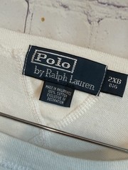 Polo Ralph Lauren Men’s 2XB Big White Long Sleeve Crew Neck Shirt Green Pony