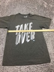 Adidas The Go-To Tee Shirt Mens Size Medium Gray Take Over Short Sleeve