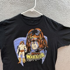 Ultimate Warrior Shirt Adult Large Black WWE WWF Wrestling 80s 90s Pop Culture