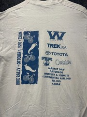 Vintage Fruit Of The Loom T Shirt Mens Large White Windy City Sports Chili Ride