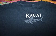 Alstyle Mens XL Tribal Shark Graphic Kauai Hawaii Classic Black T Shirt New NWT