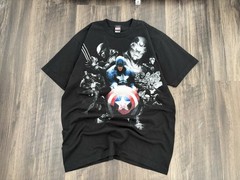 Marvel Avengers 2000s black t-shirt with graphic